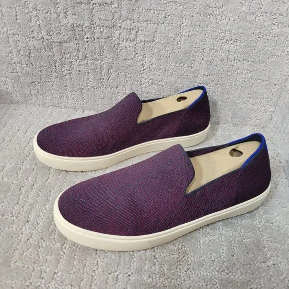 Rothy's The Sneaker Fig Python Purple Slip On Shoes Women’s Size US 7.5 9.5